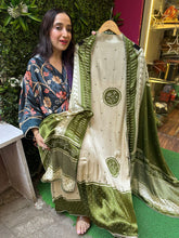 Unstitched pure Gaji silk suits