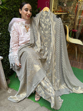 UNSTITCHED PURE GEORGETTE BANARSI WEAVING SUITS.
