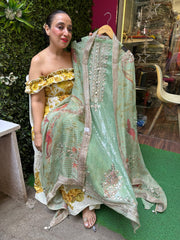 Unstitched Pure PANI Sequence Handwork suits.