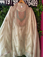 unstitched pure mulmul designer suits.