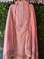UNSTITCHED PREMIM MULMUL DESIGNER SUITS.