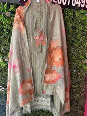 UNSTITCHED PREMIUM DESIGNER MULMUL SUITS.
