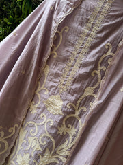UNSTITCHED PURE MULMUL CHANDERI SUITS.