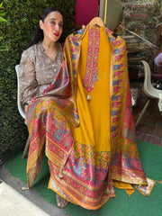 UNSTITCHED PURE OPADA SILK PICHWAI WEAVING SUITS.
