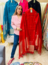 UNSTITCHED PURE JAMDANI SUITS WITH BANARSI WEAVING