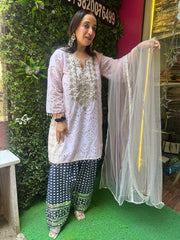 STITCHED HAKOBA COTTON FARSHI SALWAR SUITS.