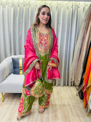 Stitched PURE SHIMMER SILK CHOGA SETS WITH POTLIS