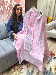 UNSTITCHED PURE MULMUL EMBROIDERED SUITS.