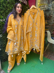 STITCHED DESIGNER MULMUL SUITS