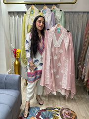 UNSTITCHED PURE MULMUL CHANDERI EMBROIDERED SUITS.