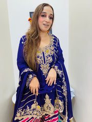 STITCHED PURE CHINON HANDWORK SUITS