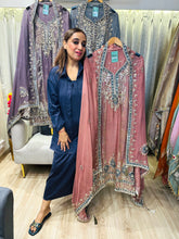 UNSTITCHED PURE TISSUE ORGANZA HANDWORK SUITS