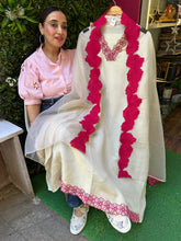UNSTITCHED PURE SHIMMER SILK CUTWORK SUITS.