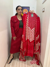 UNSTITCHED PURE GAJJI SILK SUITS.
