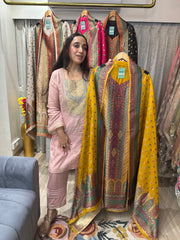 UNSTITCHED PURE OPADA SILK POSITION PRINTING SUITS.