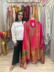 UNSTITCHED PURE OPADA SILK POSITION PRINTING SUITS.