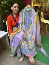 Unstitched PURE MULMUL VINTAGE PRINTING SUITS.