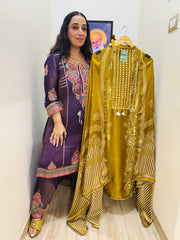 UNSTITCHED PURE GAJJI SILK SUITS.