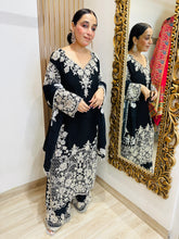 STITCHED PURE CHINON BEAD WORK SUITS.