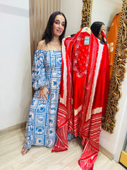 UNSTITCHED PURE GAJJI SILK SUITS.