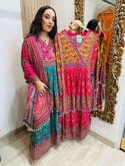 PURE CHINON STITCHED SHARARA SETS.
