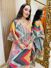 PURE CREPE STITCHED GOTTA WORK KAFTAN SETS.