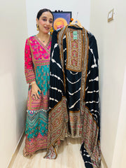 UNSTITCHED PURE GAJJI SILK SUITS.