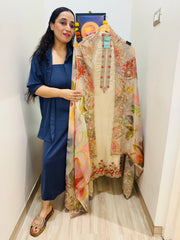 UNSTITCHED PURE SHIMMER SILK SUITS.