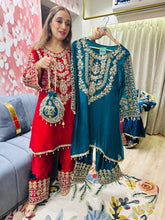 STITCHED PURE SILK CHOGA SETS WITH ZARDOZI WORK WITH BEAUTIFUL POTLIS