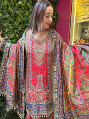 STITCHED PURE OPADA SILK SHARARA SETS.