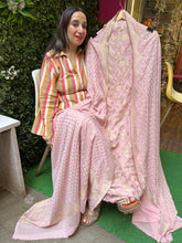 UNSTITCHED PURE GEORGETTE SUITS WITH ALL BANARSI WEAVING.