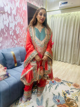 STITCHED PURE TISSUE ORGANZA CHOGA SETS WITH FARSHI SALWAR AND POTLIS