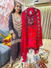 UNSTITCHED PURE TWILL ORGANZA KASHMIRI WORK INSPIRED SUITS