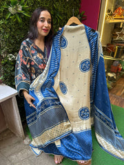 Unstitched pure Gaji silk suits