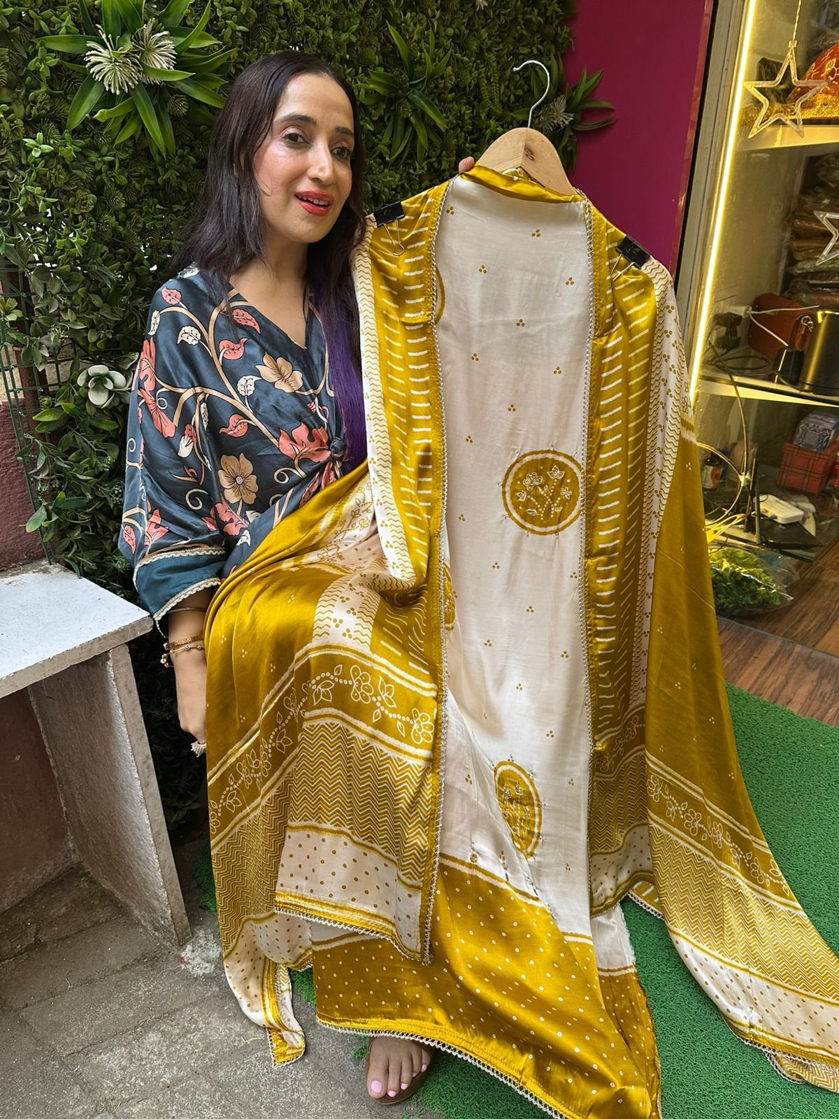 Unstitched pure Gaji silk suits