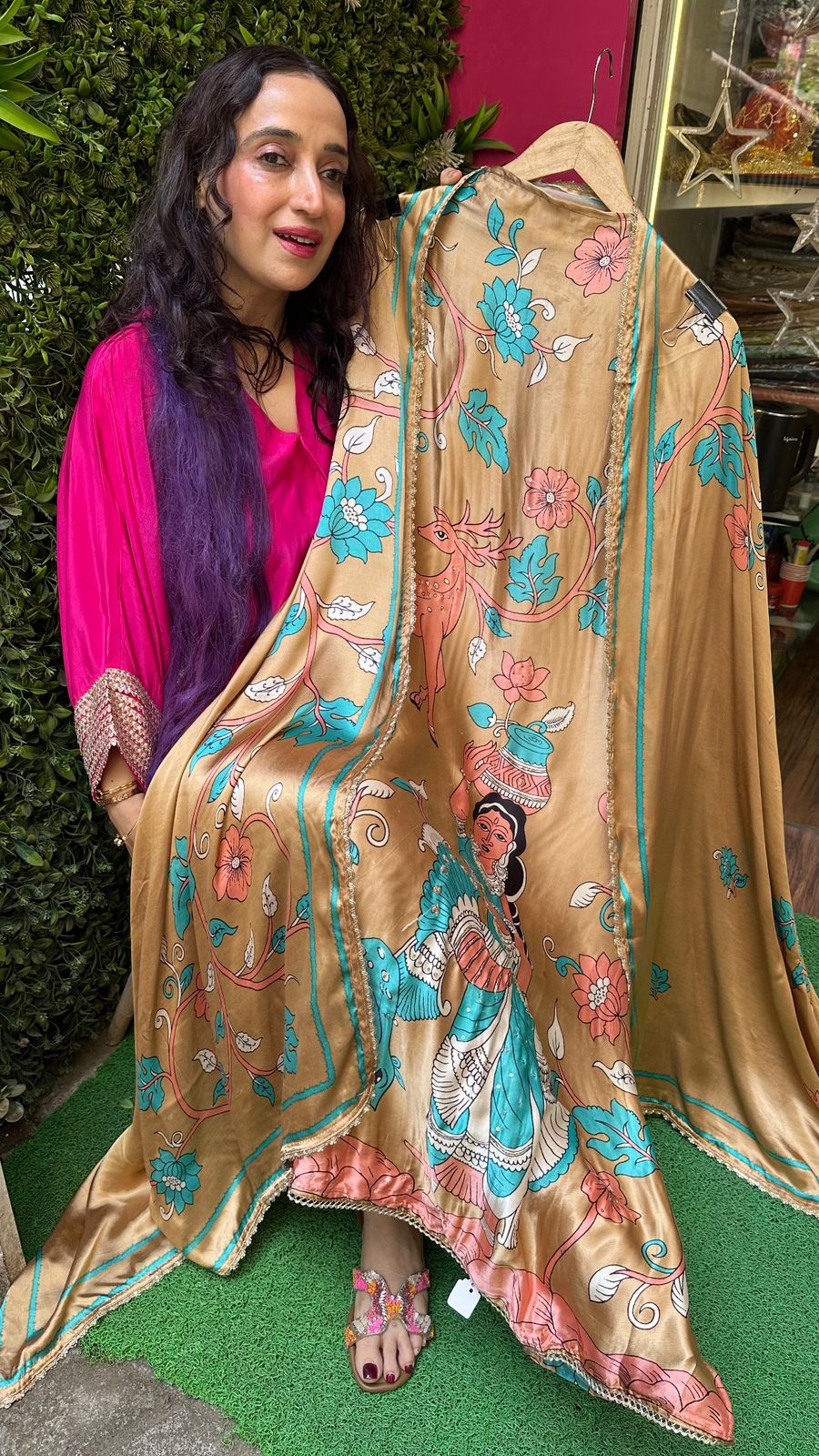 Unstitched pure gajji silk suits