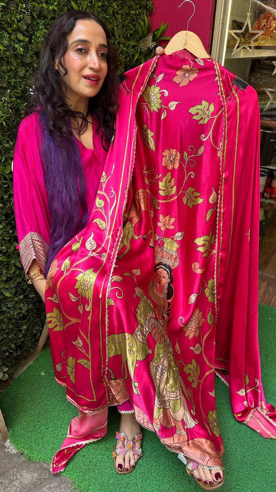 Unstitched pure gajji silk suits