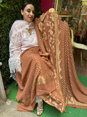 UNSTITCHED PURE GEORGETTE BANARSI WEAVING SUITS.
