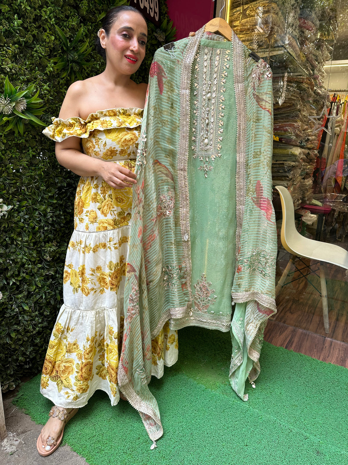 Unstitched Pure PANI Sequence Handwork suits.
