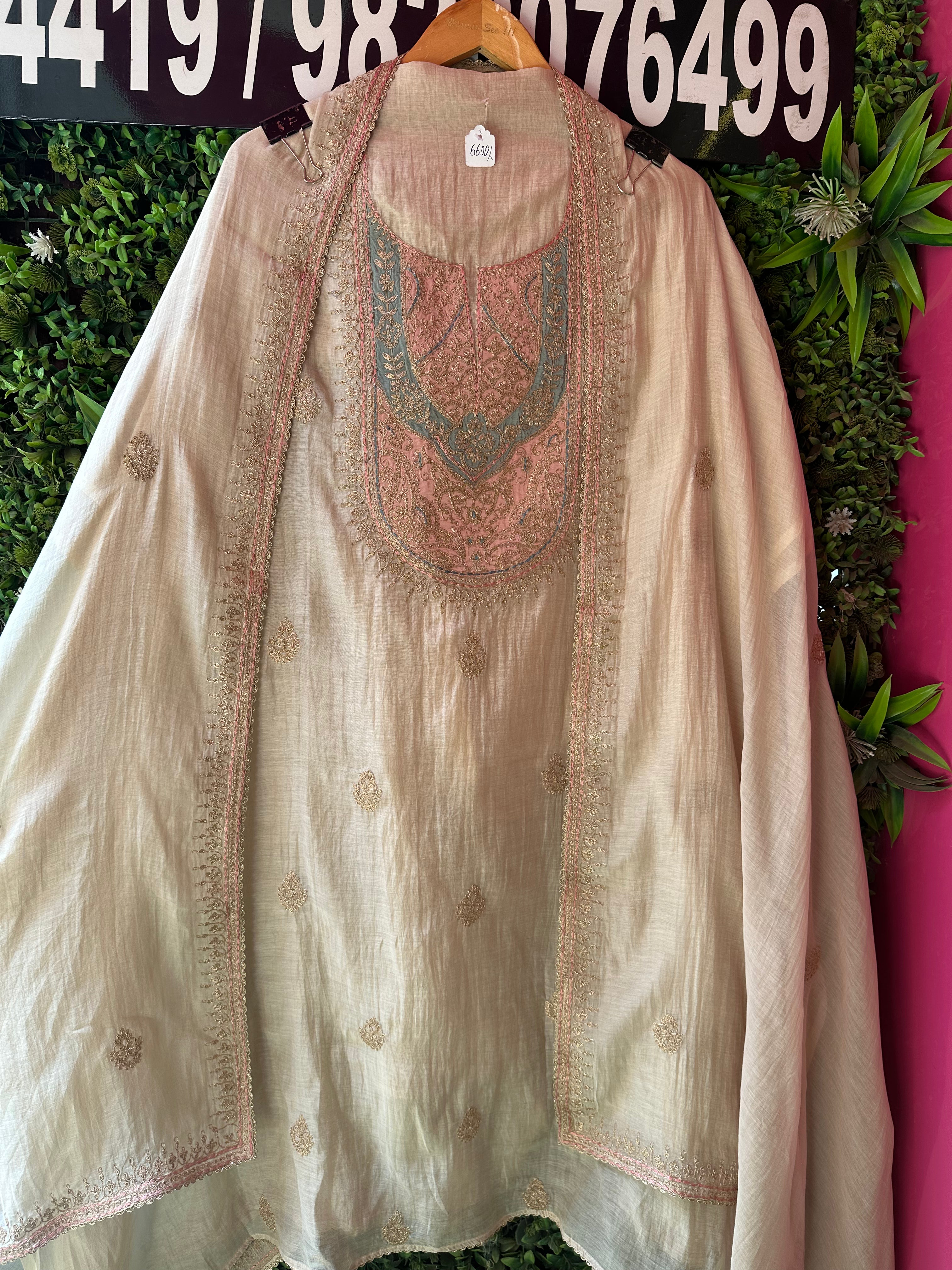 unstitched pure mulmul designer suits.