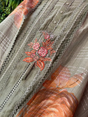 UNSTITCHED PREMIUM DESIGNER MULMUL SUITS.
