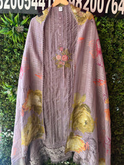 UNSTITCHED PREMIUM DESIGNER MULMUL SUITS.
