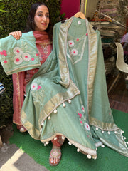 UNSTITCHED DESIGNER MULMUL SUITS.