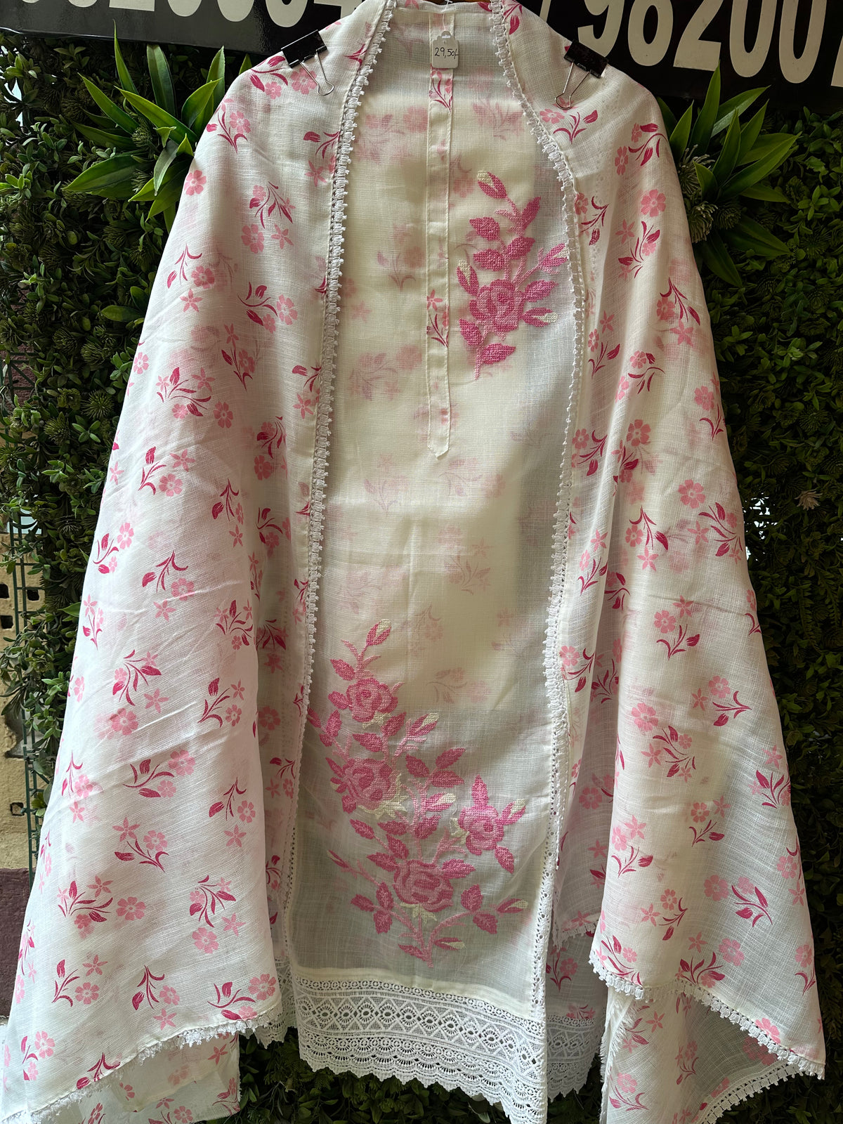 unstitched soft kota vintage printing cross stitch suits.