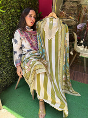 UNSTITCHED PURE MUSLIN DIGITAL PRINTING SUITS.