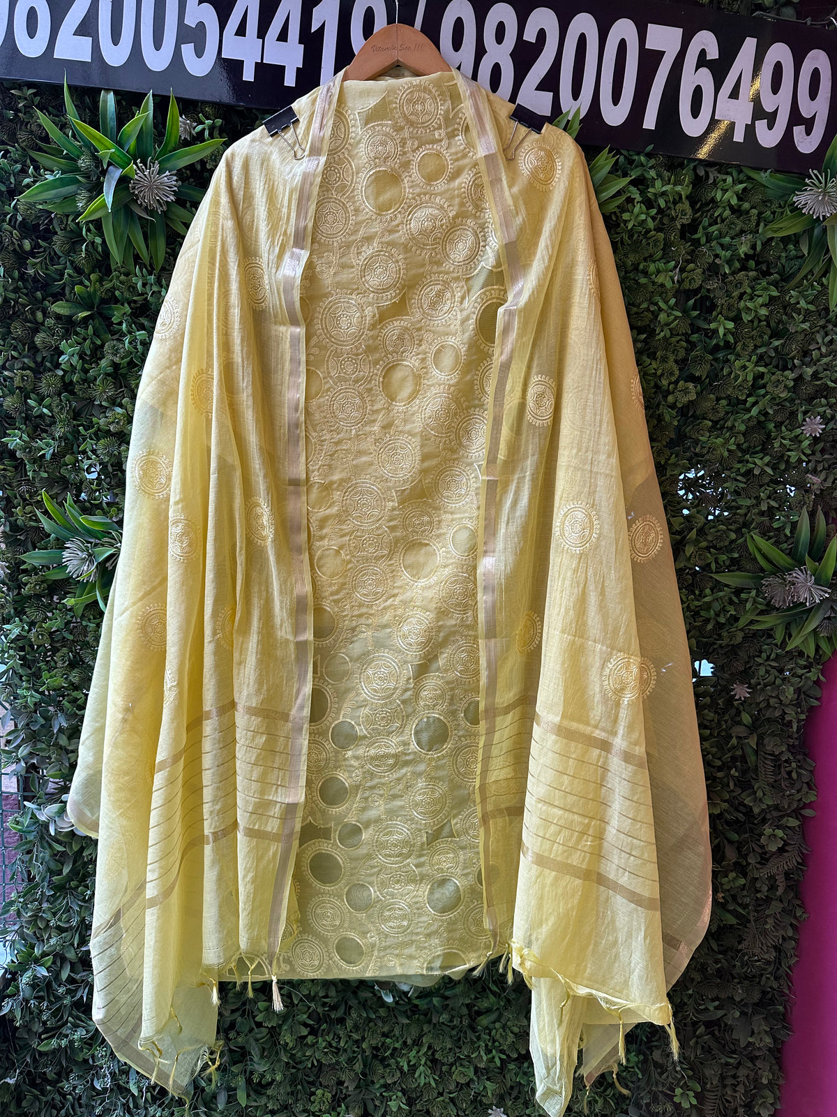 UNSTITCHED PURE MAHESHWARI COTTON CUTWORK SUITS.