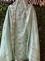 UNSTITCHED PURE MAHESHWARI COTTON CUTWORK SUITS.