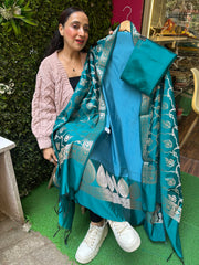 uNSTITCHED Chanderi SILK Suits