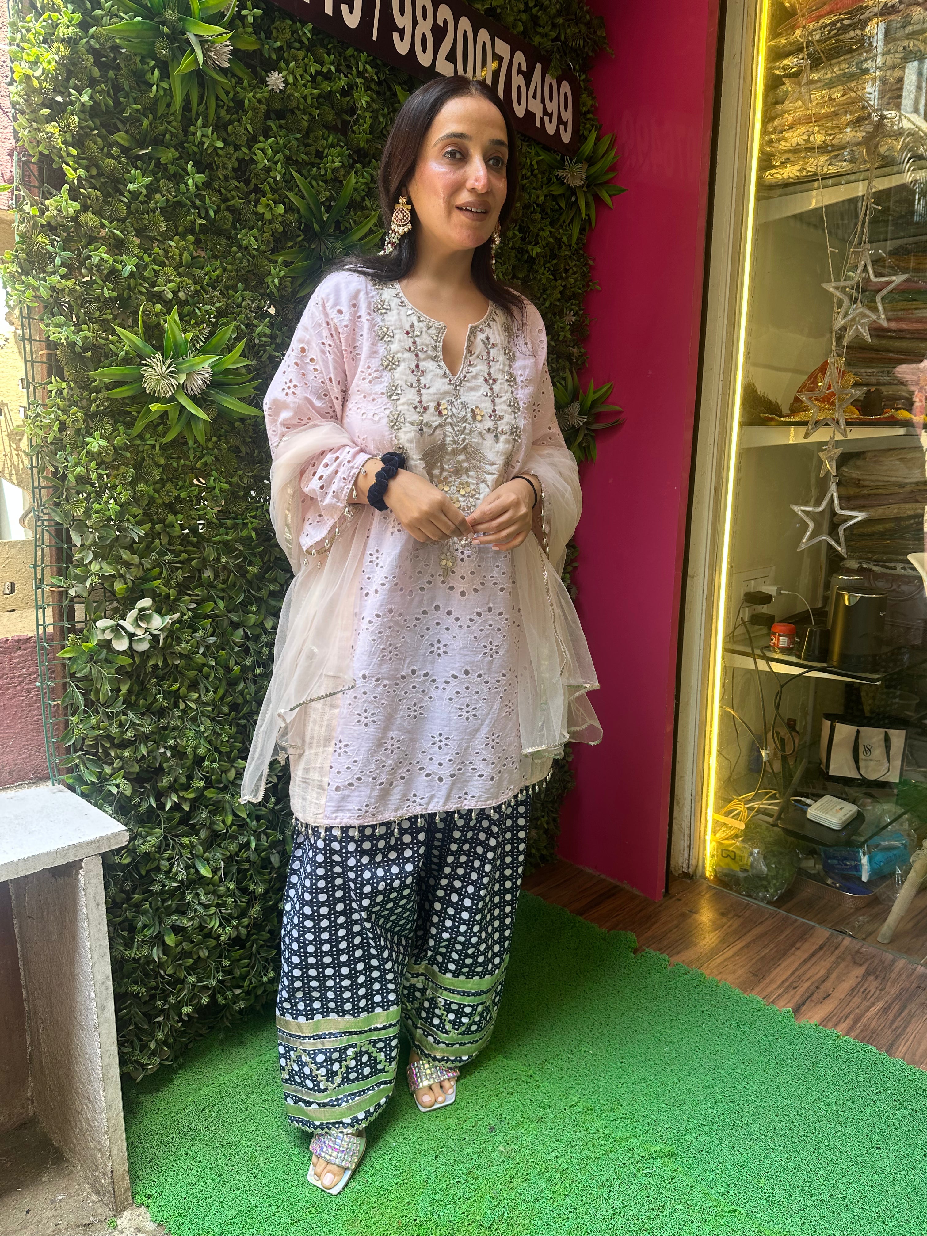 STITCHED HAKOBA COTTON FARSHI SALWAR SUITS.