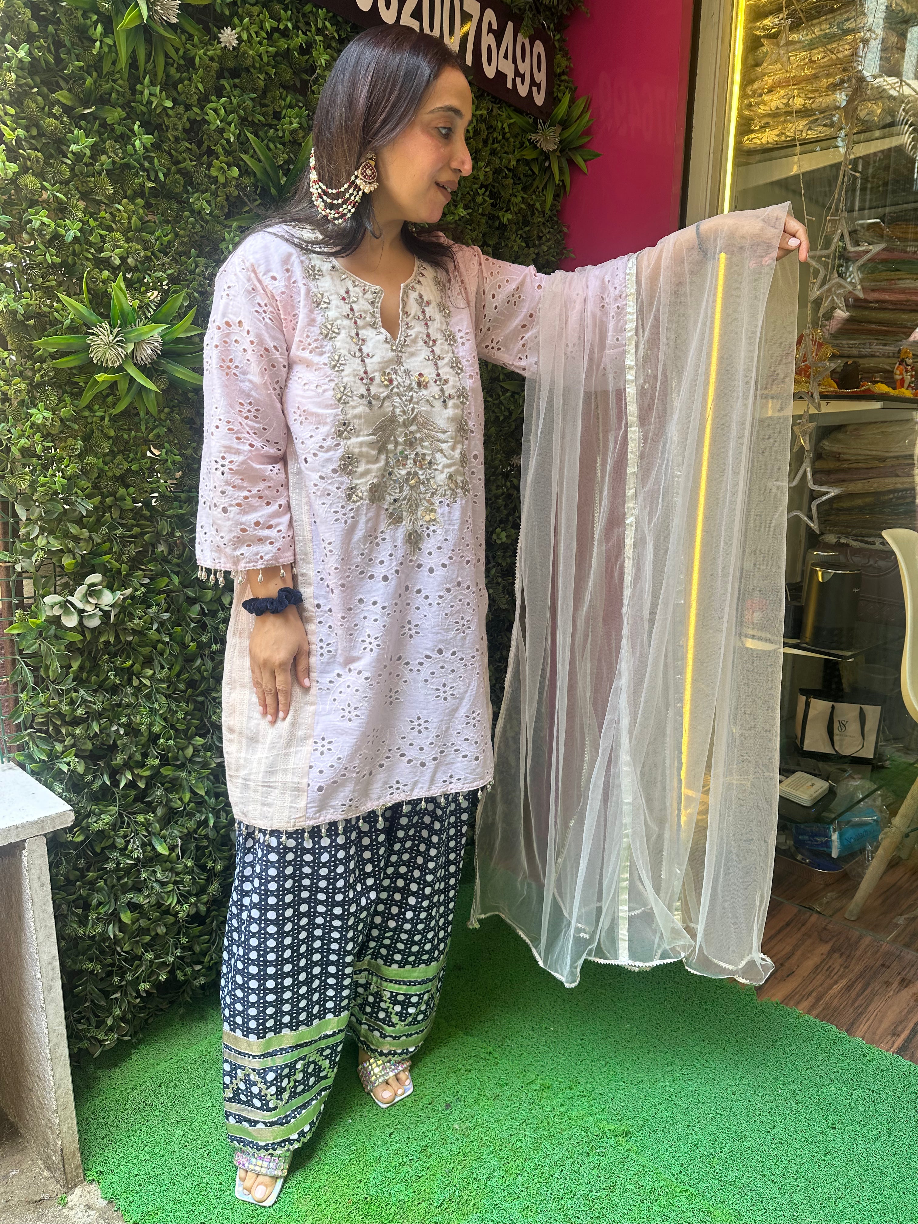 STITCHED HAKOBA COTTON FARSHI SALWAR SUITS.
